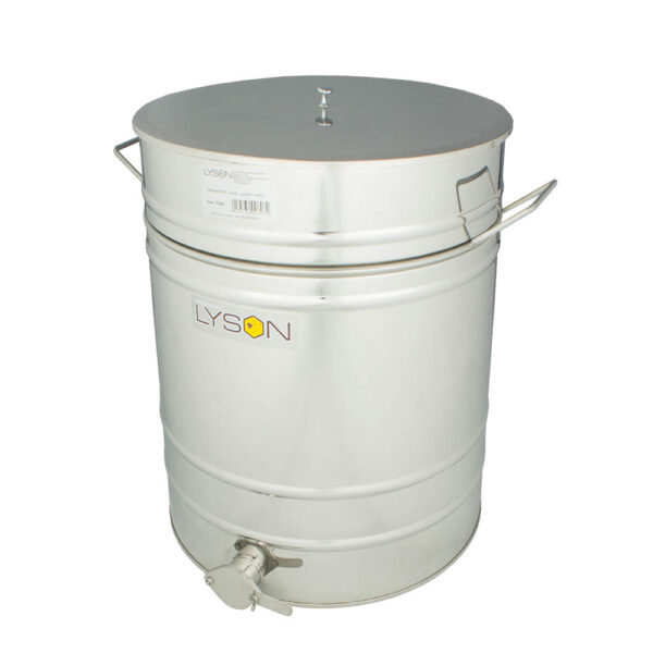 Lyson Abfüllbehälter Edelstahl - 200l - Ø600,H630 - Griffe